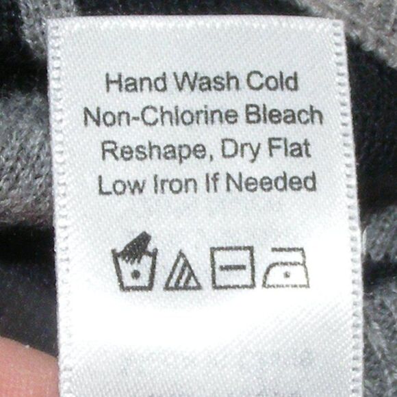 new COLDWATER CREEK Cardigan, XS/4-6 Windowpane, 3/4 sleeves, Gray & Black - Picture 13 of 13